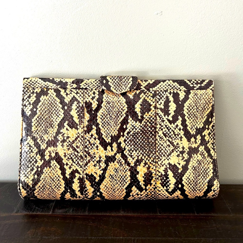 Bob Mackie dressy faux snake clutch​